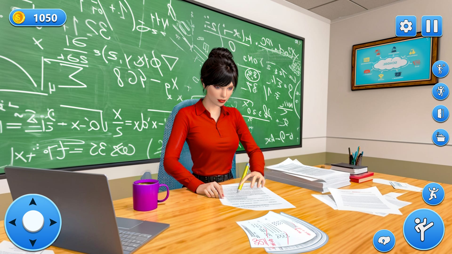 Screenshot 2 - gameplay of High School Teacher Simulator
